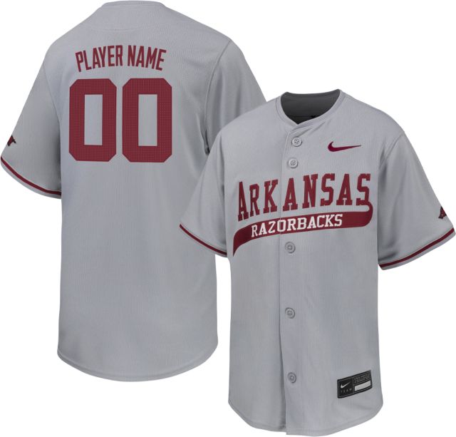 Arkansas Razorbacks Baseball Nike Youth Player Name Replica Jersey
