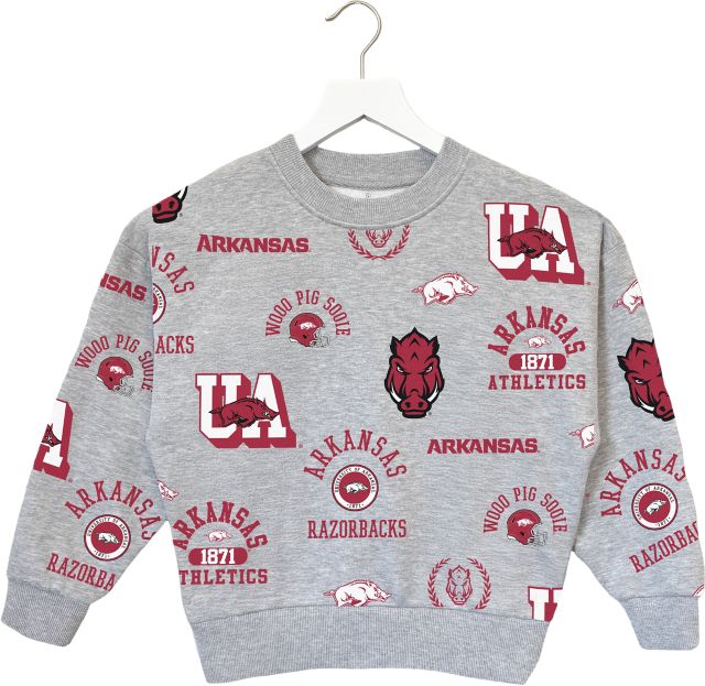 Arkansas Razorbacks Youth Girls Crewneck Sweatshirt