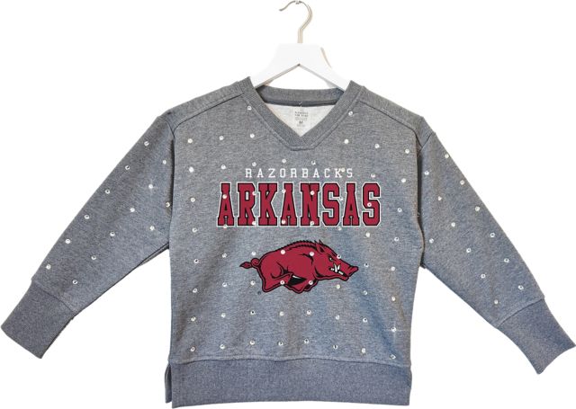 Arkansas Razorbacks Youth Girls Crewneck Sweatshirt