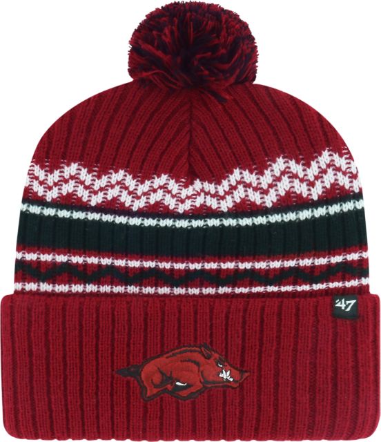 Arkansas Razorbacks Youth Cuff Pom Beanie