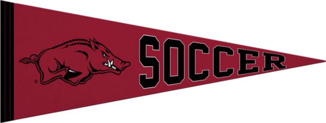 Arkansas Razorbacks Soccer 9x24 Pennant