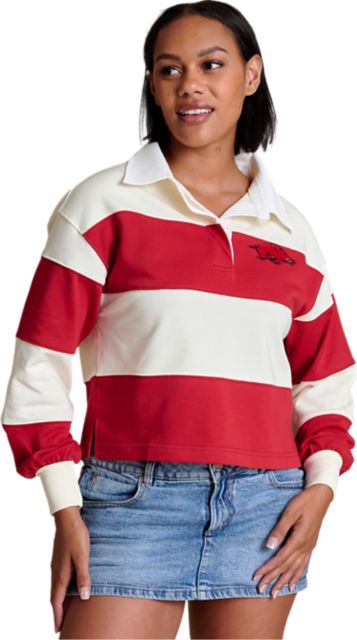Arkansas Razorbacks Women's Long Sleeve Rugby Top