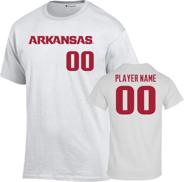 Arkansas Razorbacks Softball Player Name Short Sleeve T-Shirt