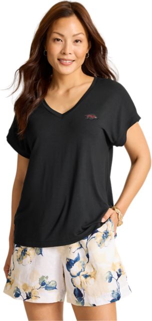 Arkansas Razorbacks Women's Kauai V-Neck T-Shirt