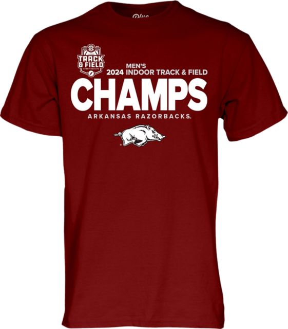 Arkansas Razorbacks Men's Indoor Track & Field SEC Champions Locker Room T-Shirt