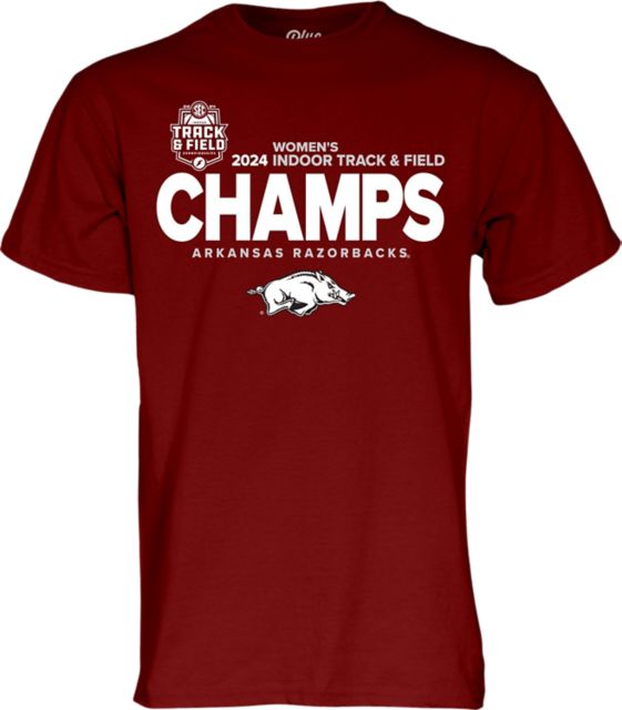 Arkansas Razorbacks 2024 SEC Women's Track Tournament Champions Short Sleeve T-Shirt