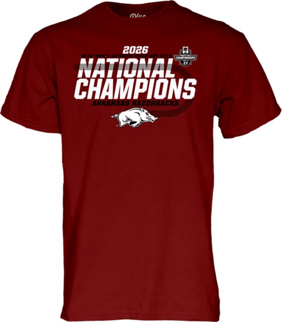 Arkansas Razorbacks Men's Track & Field 2026 National Champions Short Sleeve T-Shirt