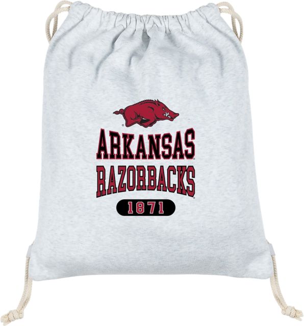 Arkansas Razorbacks Sweatshirt Drawstring Bag