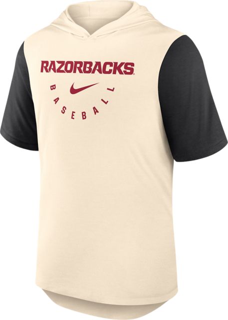 Arkansas Razorbacks Baseball Hooded Short Sleeve T-Shirt