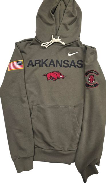 Arkansas Razorbacks Military Appreciation Hooded Sweatshirt