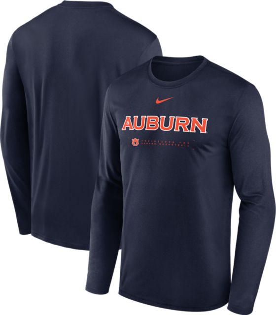 Auburn Tigers Basketball Dri-Fit Legend Long Sleeve Shooting Shirt