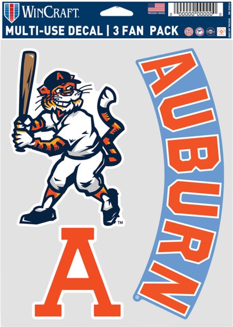 Auburn Tigers 5.5 x 7.75 Decal 3 Pack