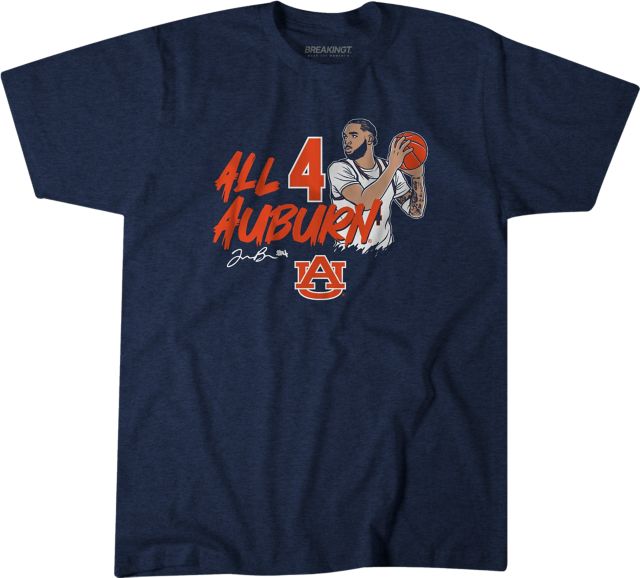 Auburn Tigers Men's Basketball All 4 Auburn Johni Broome Short Sleeve T-Shirt