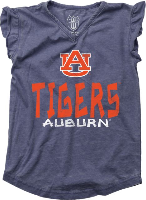Auburn Tigers Toddler Girls Ruffle Short Sleeve T-Shirt