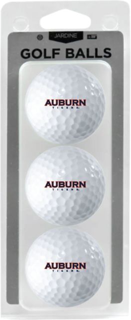 Auburn Tigers 3 Pack Golf Balls
