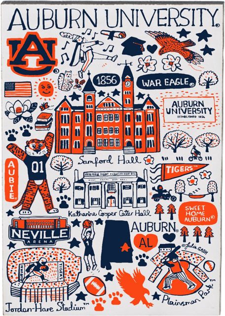 Auburn Tigers Jumbo Magnet
