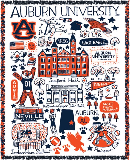 Auburn Tigers Tapestry Blanket