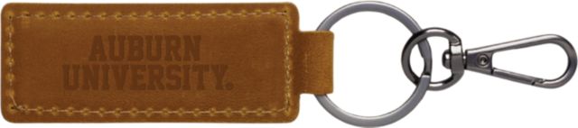 Auburn Tigers Leather Keychain