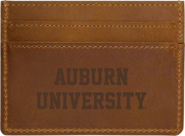 Auburn Tigers Leather Card Holder