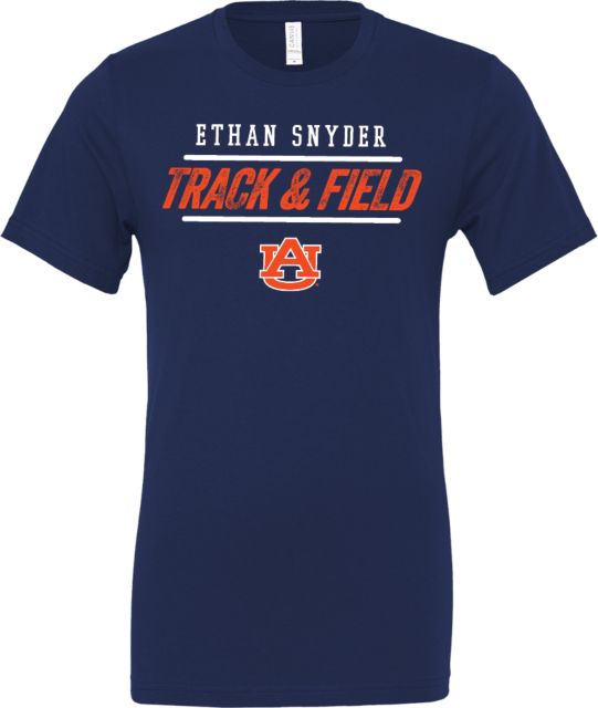 Auburn Men's Indoor Track & Field T-Shirt Ethan Snyder