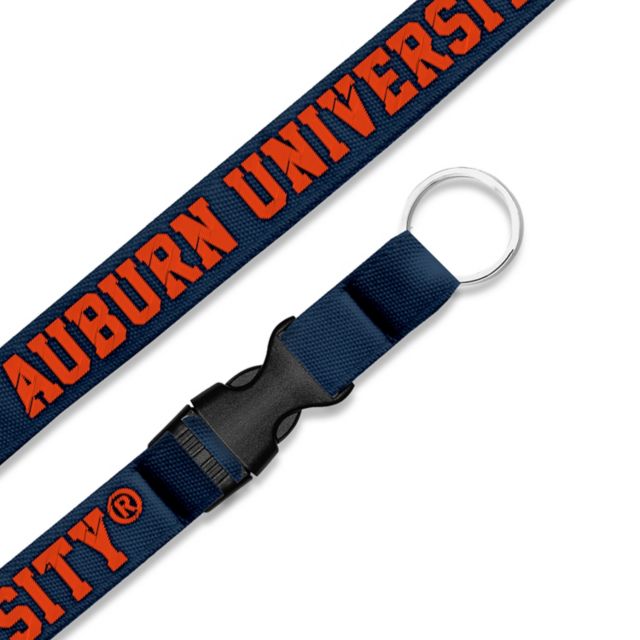 Auburn Tigers University .75 Woven Lanyard