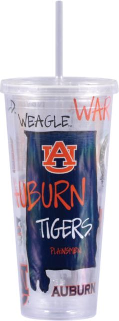Auburn Tigers 22 oz. Tumbler with Lid & Straw