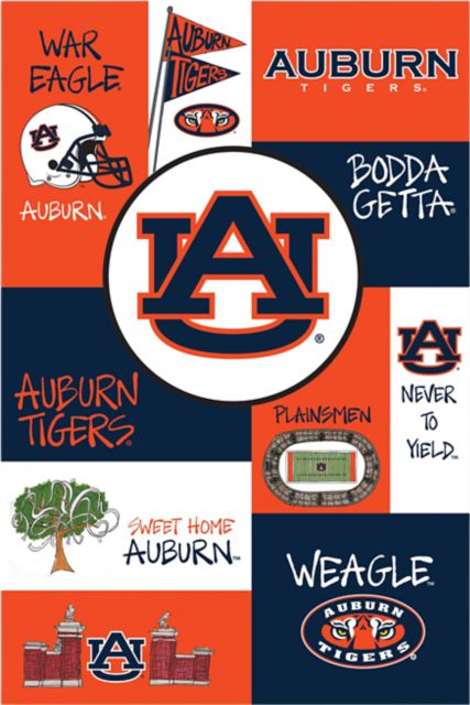 Auburn Tigers Icon Garden Flag