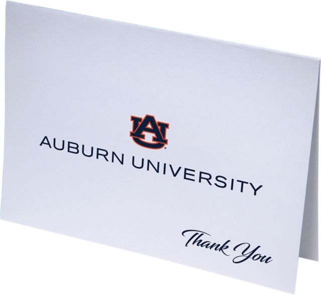 Auburn Tigers 10 Pack Thank You Notecard