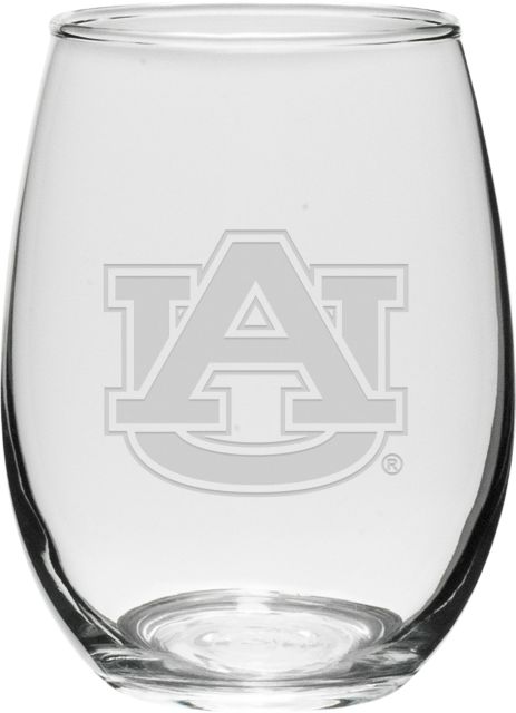 Auburn Tigers 21 oz. Stemless Wineglass