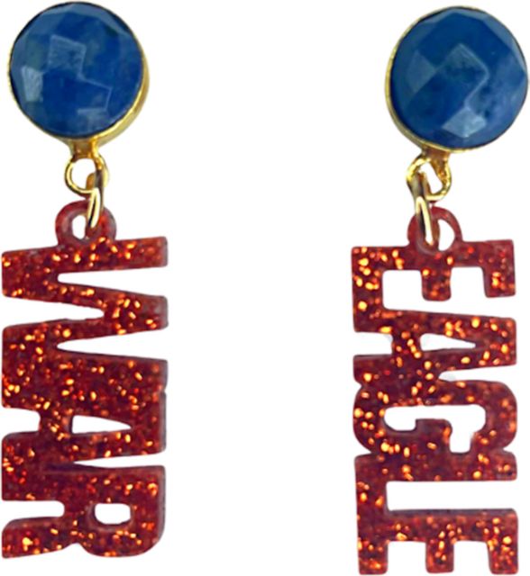 Auburn Tigers Mini Glitter Earrings