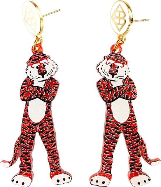 Auburn Tigers Glitter Earrings