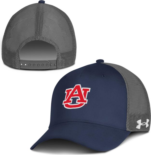 Under Armour Men's Auburn Tigers Navy Fitted Baseball Hat