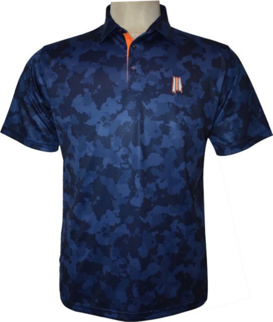 Auburn Tigers S+D Bamboo Charcoal Camo UPF 50+ Polo