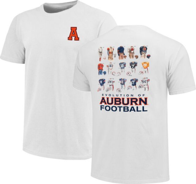 Auburn Tigers Vault Uniform Timeline Comfort Colors Short Sleeve T-Shirt