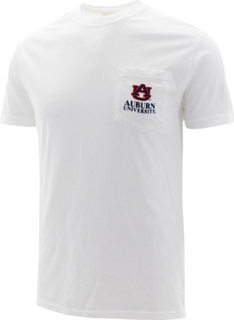 Auburn Tigers Stadium Helmet Short Sleeve Pocket T-Shirt
