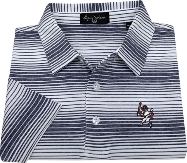 Auburn Tigers Baseball Aubie Striped Polo