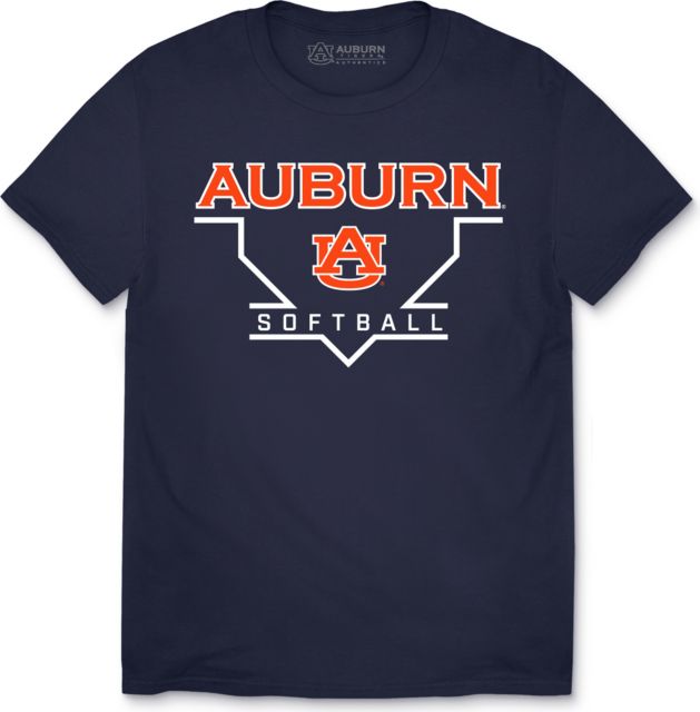 Auburn Tigers Homeplate Softball Youth Short Sleeve T-Shirt