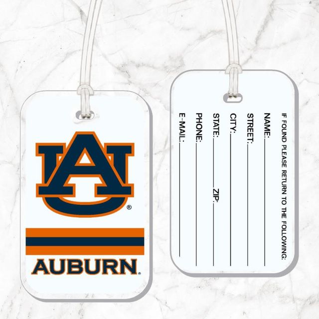 Auburn Tigers Acrylic Bag Tag