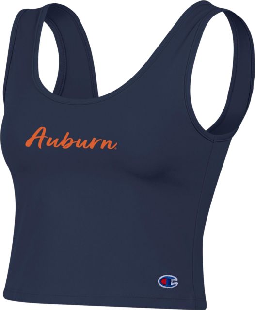 Auburn Tigers Women's Scoop Neck Crop Tank Top