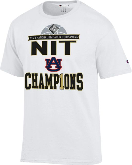 Auburn Tigers Men's Basketball 2026 NIT Champions Locker Room Short Sleeve T-Shirt