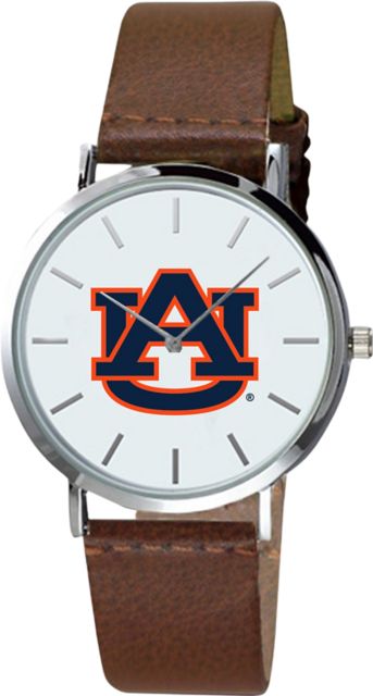 Auburn Tigers 40mm Men's Leather Watch