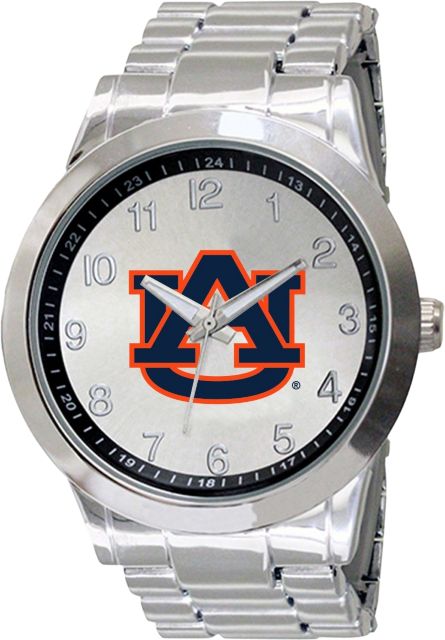 Auburn Tigers 44mm Men's Stainless Steel Watch