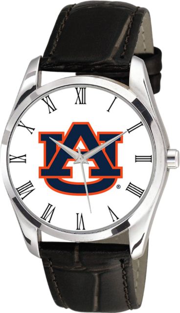 Auburn Tigers 36mm Men's Leather Watch