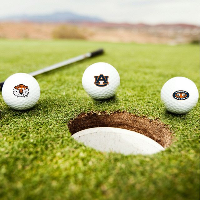 Auburn Tigers 3-Count Golf Ball