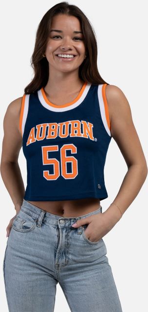 Auburn Tigers Women's Cropped Basketball Jersey
