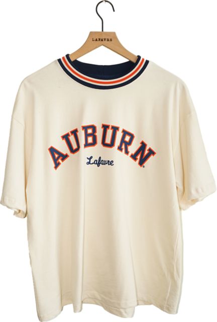 Auburn Tigers Ribbed Collar Short Sleeve T-Shirt