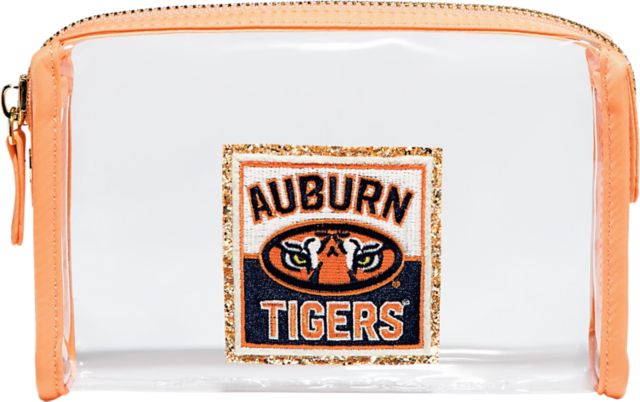 Auburn Tigers Peach Travel Pouch with Auburn University Patch