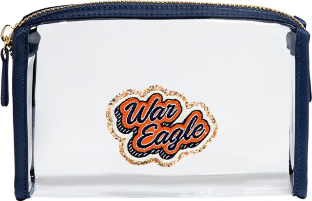 Auburn Tigers Sapphire Travel Pouch with Auburn University Patch