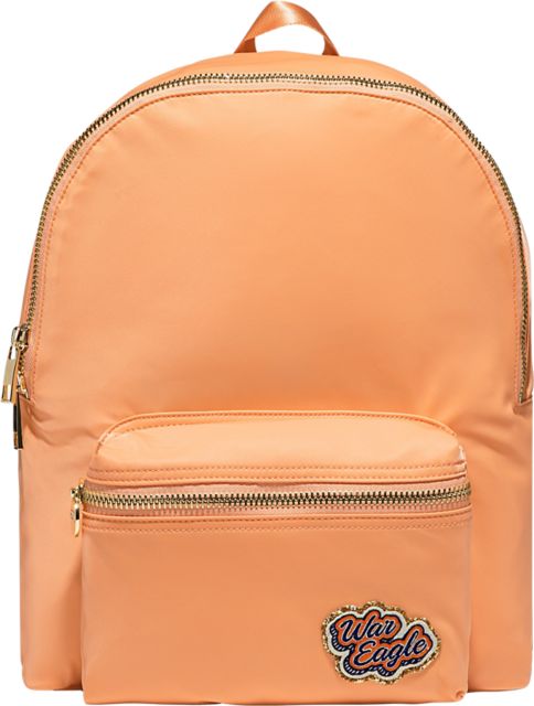 Auburn Tigers Peach Backpack with Auburn University Patch