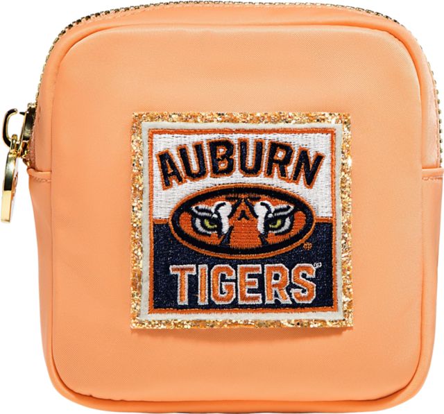 Auburn Tigers Peach Mini Pouch with Auburn University Patch